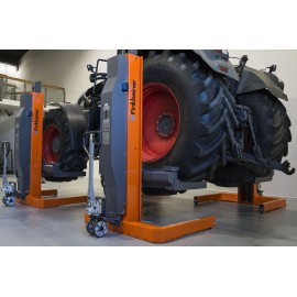 Levage des engins agricole avec colonnes de levage FINKBEINER EHB