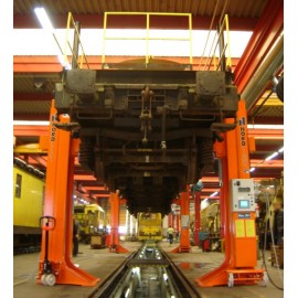 Colonnes de levage Nordlift pour trains et trams